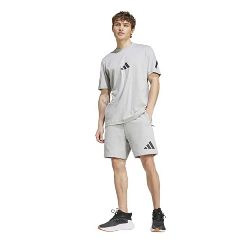 Adidas Men's Z.N.E. Shorts, Medium Grey Heather, Small - image 3