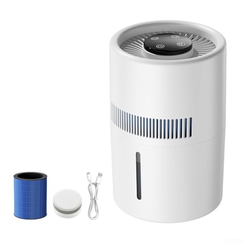 Hygienic 4L Desktop Mute Air Purifier with Two Mist Settings and Ambient Blue Light for Relaxation