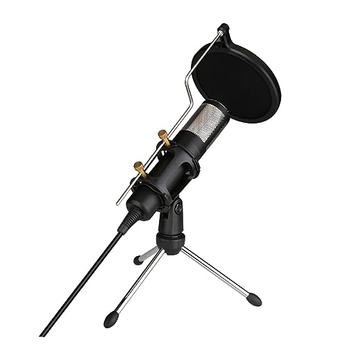 Microphone USB sans fil noir de bureau plug and play pour conférence