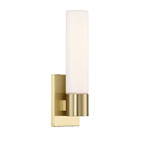 WAC Lighting WS-7213-BR Elementum Wall Sconce Led Fixture, Brass