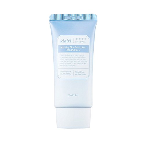Dear Klairs Mid-Day Blue Sun Lotion SPF 40 PA 1 7 oz 50 ml