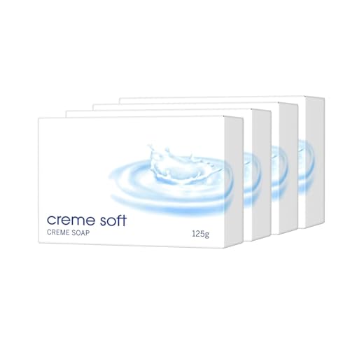 Crèm.e Soft Soap – 125g (Buy 2 Get 2 Free) | Gentle Soap Bar for Hands & Body | With Natural Almond Oil | Soft, Nourished & Healthy Skin