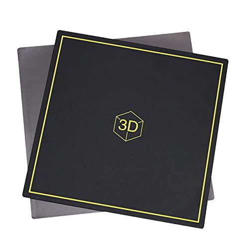 Lysee 3D Printer Parts & Accessories - 3D Printer Heated Bed Platform, 300x300mm New Flex netic Bed Build Plate 2 in 1 for CR-10 - (Color: Black)