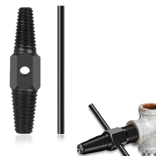 COYUN 2 pcs Destornillador de tubo de doble cabeza, Extractor Tubería, Extractor de Tornillos Dañados y Pernos Rotos, Removedor de Rosca de Doble Cabeza con Palanca Auxiliar, para grifo de válvula