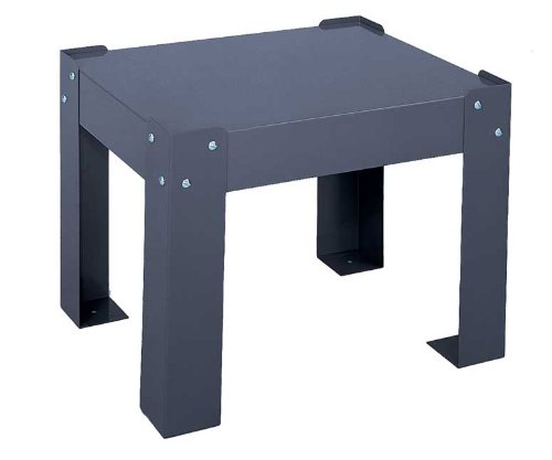 Durham 311-95 Gray Steel Base for Large Slide Compartment Box Rack, 20-5/8" Width x 15-5/8" Height x 12-5/8" Depth