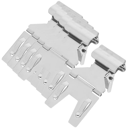 Ipetboom Clips Metálicos para Etiquetas de Precio, Portatickets para Estantes, Set de 5 Piezas, Tamaño Pequeño, Material Metálico Duradero, Base Estable, para Supermercados y Tiendas