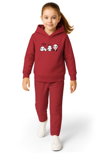 Image of HELLCAT Trendy Co-ords With Hoodie Sweatshirt and Trackpant Clothing Set for Girls.
