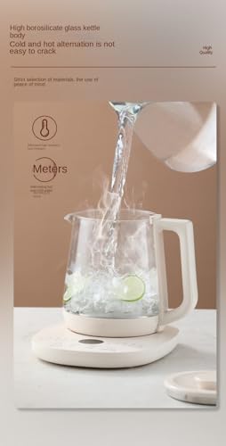 Tetera eléctrica de vidrio multifuncional con infusor miniatura 7