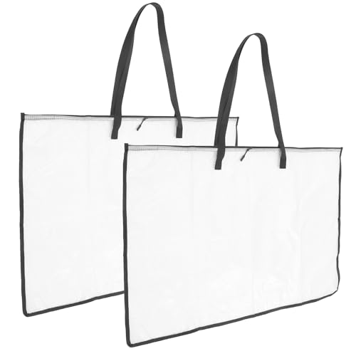 Bolsa grande para proteger dibujos de manchas carpeta de malla clara GLSTOY para transporte