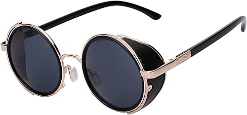 Image of OWL Steampunk Vintage Retro Round Circle Gothic Hippie Colored Plastic Frame Sunglasses Colored Lens
