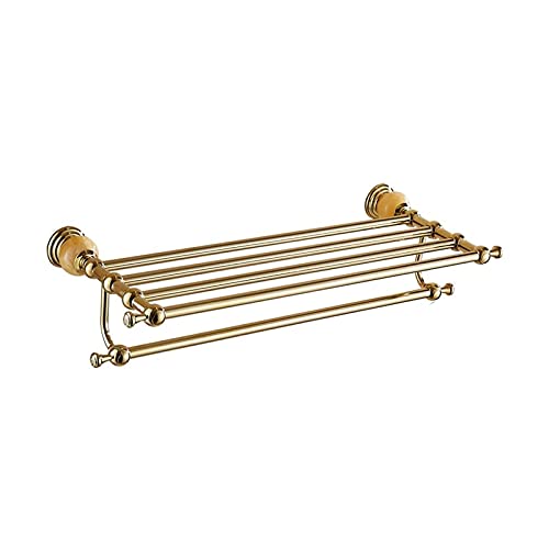 Rail de serviette en laiton pour éviter l'humidité des draps de bain or