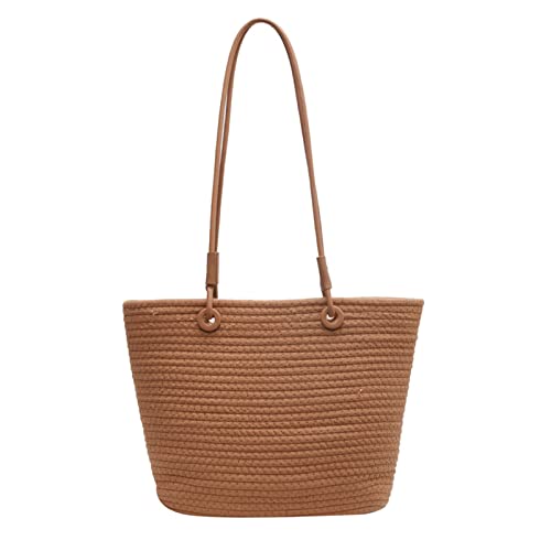 Sac à main en paille tissée pour femme grand cabas bandoulière tendance et léger