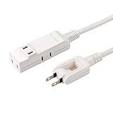 サンワサプライ(Sanwa Supply) マイクロタップ 4個口 1m 折りたたみ式スイングプラグ ホワイト TAP-M81W