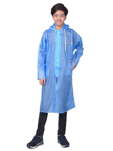 Image of Dollar Rainguard Kid's PVC Full Sleeve Solid Raincoat with Adjustable Hood and Pocket