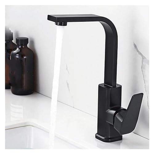 Robinet d'évier de salle de bain noir moderne pour la maison et la cuisine moderne