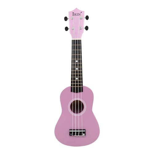 Ukulele rose en bois pour enfant idéal pour s'initier à la musique en s'amusant au salon