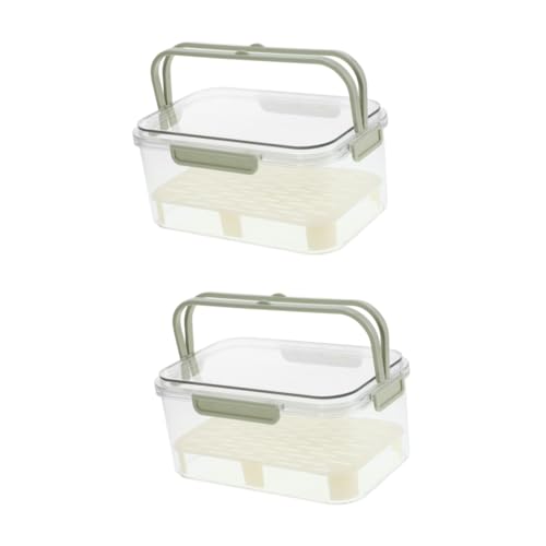 GREENADSCAPE 2 Piezas Crujiente Frigorificos Refrigerador Heladera Arcón Congelador Contenedor De Almacenamiento De Frutas De Nevera Páginas
