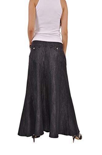 Style J Fantastic - Gonna Lunga in Denim, Colore