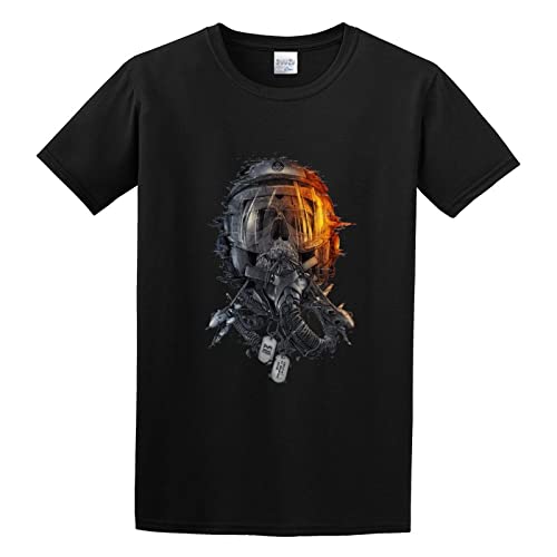 KAZHILAN Battlefield 6 O-Neck 100% Cotton Short Sleeve Unisex T-Shirt M Black
