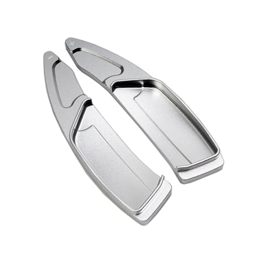 シフトパドル Compatible With Peugeot For 3008 5008 For Gt 2019 2020 車のステアリングホイールシフトパドルシフトステアリングパドルシフター延長(Silver)