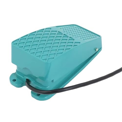 Interrupteur à pédale TFS-101 en métal vert avec câble de 30cm SPDT AC 250V 10A