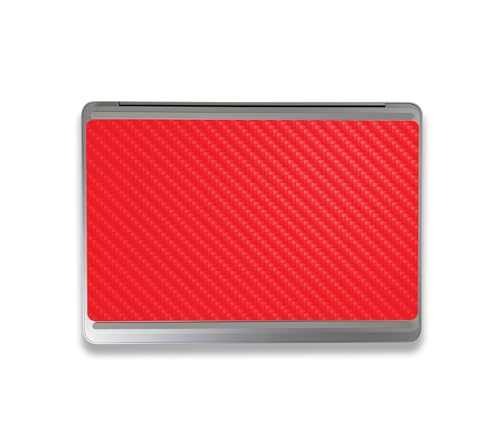 Image of MightySkins Carbon Fiber Skin Compatible with Microsoft Surface Laptop Studio 2 (2023) Full Wrap Kit - Solid Red | Protective, Durable Textured Carbon Fiber Finish | Easy to Apply | Made in The USA