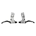 Black Ops BMX Bent Brake Levers, Pair, Silver/Black