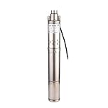 SHYLIYU Pompa Sommersa per Pozzi Profondi Immersione Pompa Acqua 750W 1HP 2300L/H 220V Elettropompa Sommersa per Elettrodomestico Industriale e Agricoltura Irrigazione, Giardino