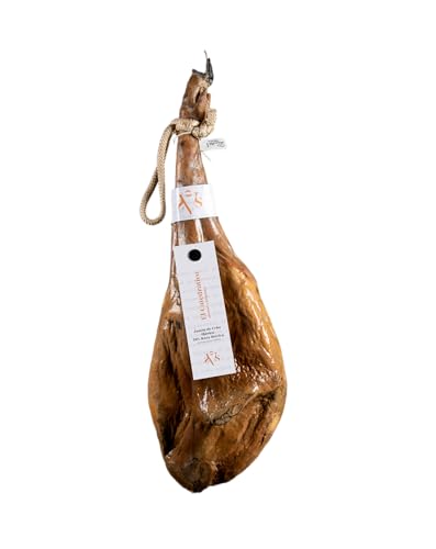 Jamón de Cebo Ibérico 50% Raza Ibérica | Pieza entera | Entre 8,8-9,0 kg | Etiqueta Blanca | Curación 24–30 Meses | Sabor Intenso y Equilibrado