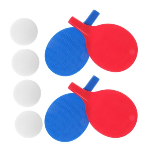 GOOHOCHY Table Tennis Sets for Children 8pc Pong Paddles Balls Safe Plastic Rackets Kid's Table Tennis Game