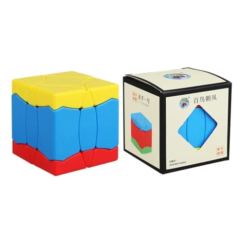 Image of SengSo Birds 3x3 Shape Mod Speed Cube | Phoenix Cube Stickerless Design | Unique 3-Color Shape-Shifting Logic Puzzle, 57mm Compact 90g Brain Teaser Puzzle