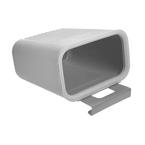 Caneca de basura rectangular para puerta de gabinete gris miniatura 1