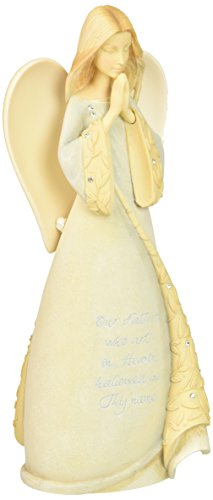 Enesco Foundations Our Father Prayer Angel Figurine, 8.98-Inch
