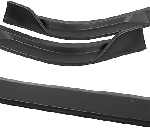 3PCS Front Bumper Lip Kit fit for compatible with 2019-2023 Lexus ES300H ES350, Sport-Style Splitter Trim Protection Spoiler, Air-Dam-Chin-Diffuser (Unpainted Matt Black)