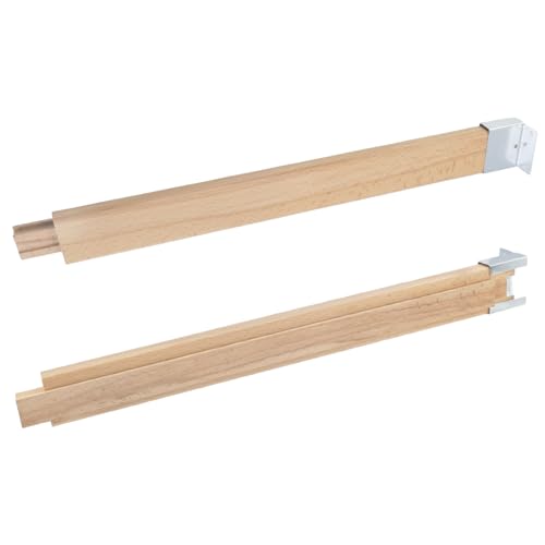 Guías de madera central y piezas de refuerzo para cajón de 17.7 pulgadas 5
