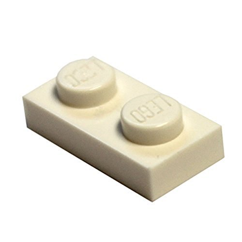 LEGO Parts and Pieces: White 1x2 Plate x100