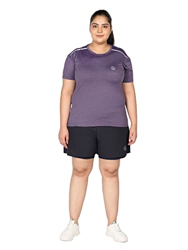 Image of CHKOKKO Women's Polyester Round Neck Regular Fit Gym Sports T-Shirt
