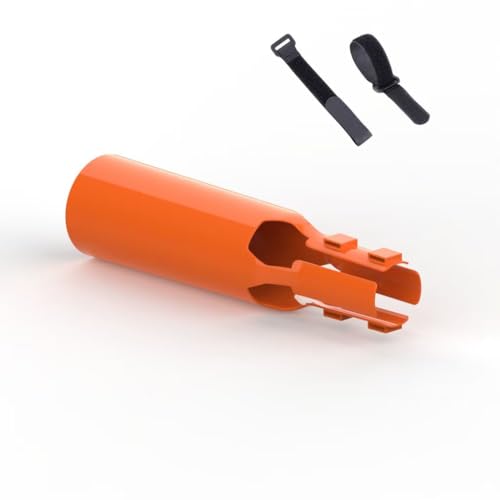 WOCFPLOHTD Leaf Blower Air Booster Air Flow Booster for Blower Turbo Nozzle Extension Boosts Speed & Power for Yard Lawn Cyclone 2X Airflow Amplifier that Instantly Boosts Airflow (Orange)
