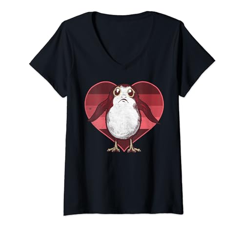 T-shirt Star Wars Porg avec c&oelig;ur rouge : le cadeau id&eacute;al pour femme fan de geek