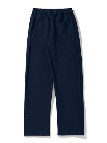 ZAFUL Mens Casual Joggers Sweatpants Drawstring Streetwear Y2K Solid Wide Leg Straight Leg Loose Fit Pants3