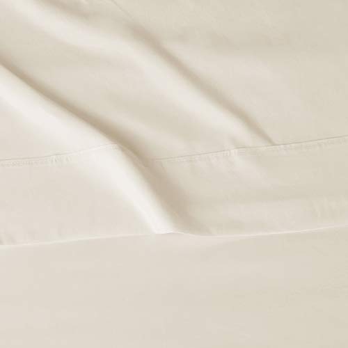 Amazon Basics Breathable, Ultra-Soft Microfiber 4-Piece Bed Sheet Set with 14-Inch Deep Pockets, Wrinkle Resistant, Machine Washable, King, Beige, Solid view 4