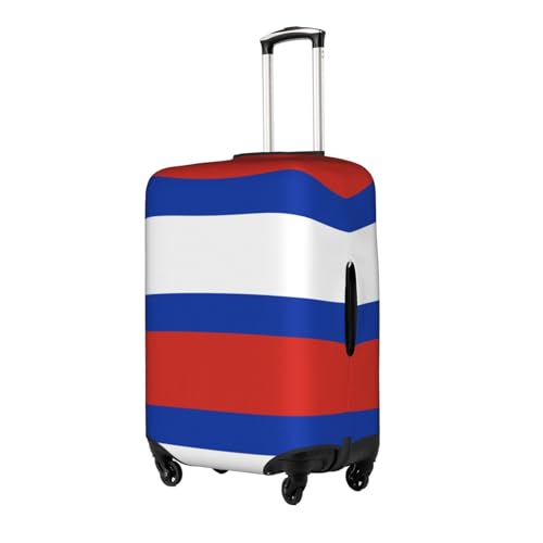 Russian Flag Print Travel Elastic Suitcase Luggage Baggage Cover Protector, Washable And Anti-Scratch2