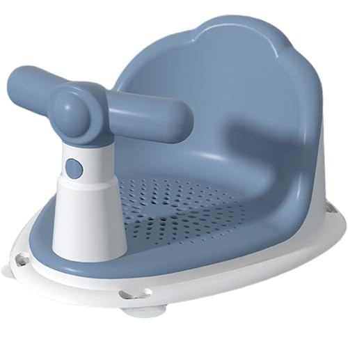 Houolsator Bath Bath Safety PP y TPE Diseño ergonómico Bañera de bebé con una Fuerte Taza de succión, niño pequeño con Mango rotativo para bebés de 6 a 18 Meses