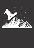 Notizbuch A5 dotted, gepunktet, punktiert mit Softcover Design: Snowboarder Wintersport Bergsport Winterurlaub Boarder: 120 dotted (Punktgitter) DIN A5 Seiten