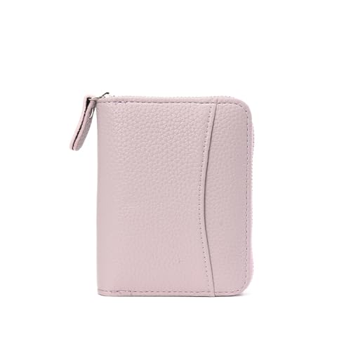 Leather Accordion Wallet Secure Card Coin Holder RFID Wallet for Women (Purple)
