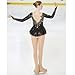 ZYDANC Black,12_15Years,Women's Girl' Figure Skating Dress Ice Skating Performance Costume Roller Competition Wear with Rhinestones Handmade