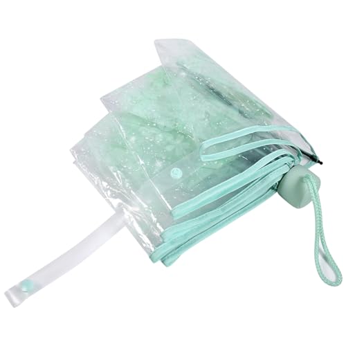 Zohisin Parapluie Pliant Transparent Design Romantique Léger Pratique Usage Quotidien Toile Étanche Coupe Vent – vue 2