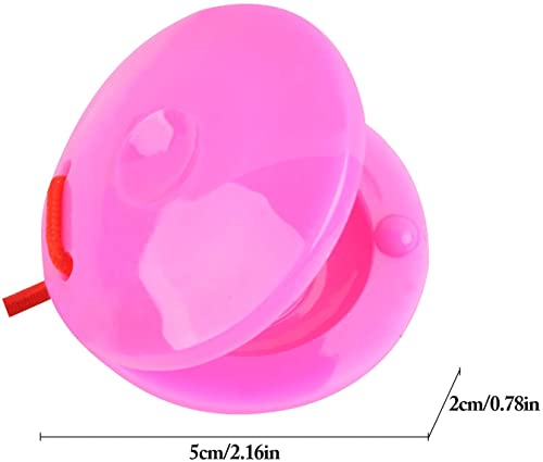 Kids Percussion Instrument Finger Castanets, B bangcool 24Pcs Castanets Creative Musical Instrument for Kids Percussion Toy