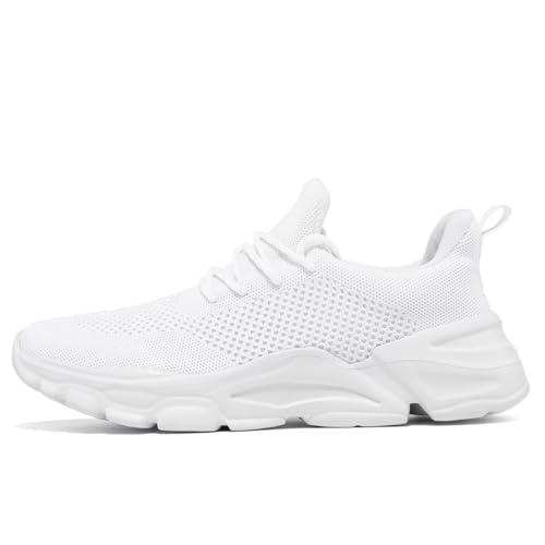 Image of Wrezatro Men's Slip on Walking Shoes Ultra Light Breathable Non Slip Running Shoes Casual Fashion Sneakers Mesh Workout Sports