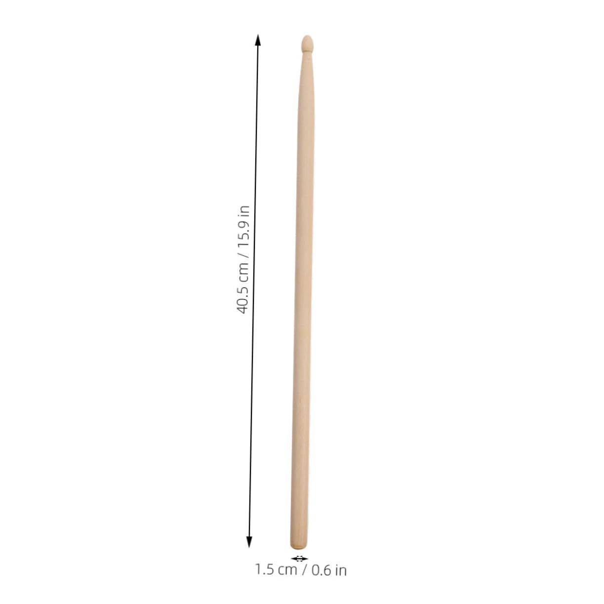 12 Pares Baquetas Batería de Madera con Punta de Madera Agarre Cómodo Equilibrio para Principiantes y Profesionales Versátiles para Jazz Rock Práctica y Bandas
